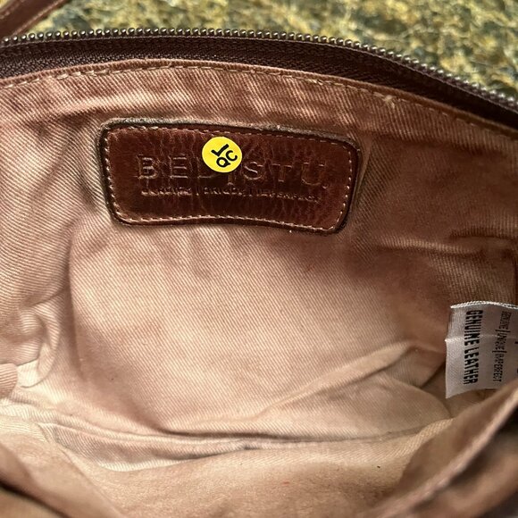 Bed Stu Leather Encase Crossbody/Wristlet/Clutch in Teak Dip Dye - Picture 9 of 13